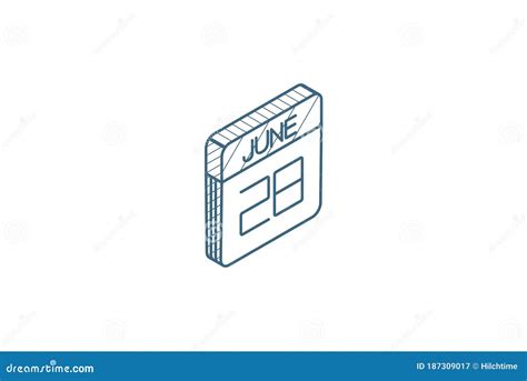 Cone Isom Trico Data E Hora Cone De Linha D Desenho T Cnico Vetor