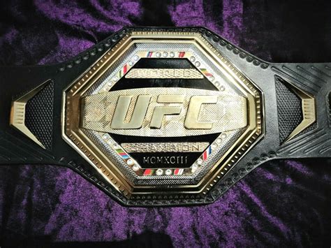 UFC Legacy Championship Replica Title Belt Triple Layer Thick Etsy