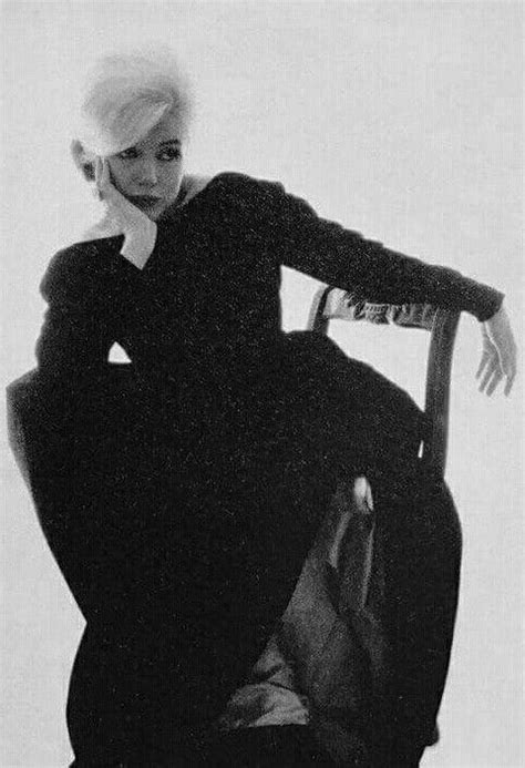 Marilyn Backless Black Dress Sitting Christian Dior Haute Courture