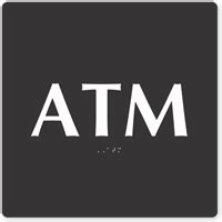 Atm Tactiletouch Braille Sign Best Prices Online Sku Se