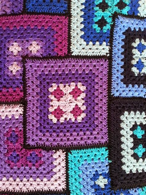 Decke Granny Square Anleitung Tutorial Grey Granny Square Decke