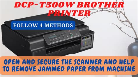 How To Clear Paper Jam On Dcp T500w Brother Printer Paper Not Stuck