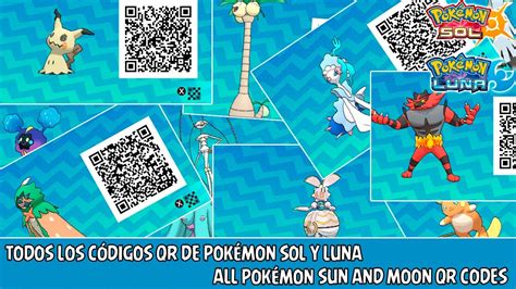 Todos Los C Digos Qr De Pok Mon Sol Y Luna All Pok Mon Sun And Moon