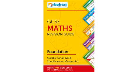 Maths Gcse Foundation Revision Guide Pocket Poster Daydream Education