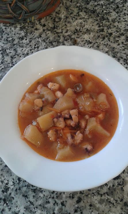 Guiso De Pulpo Con Patatas Receta Canal Cocina