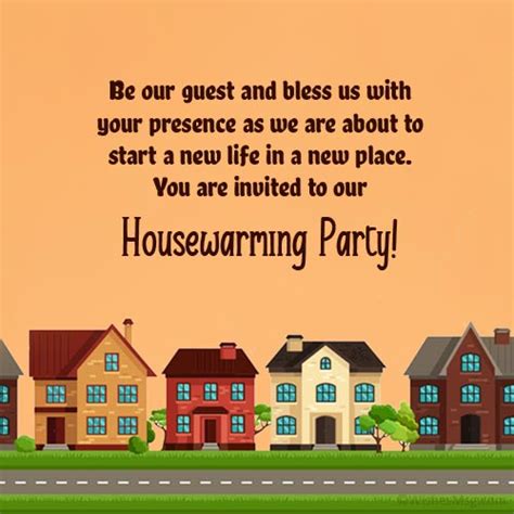 60+ Housewarming Invitation Messages and Wording - WishesMsg