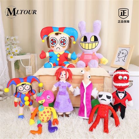 12 35cm The Amazing Digital Circus Digital Circus Animation Clown Plush Toy Ragatha Jax Pomni