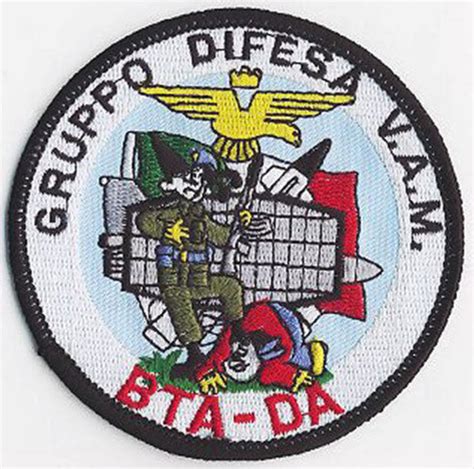 Toppa O Patch Aeronautica Militare Italiana Gruppo Difesa Vam Bta