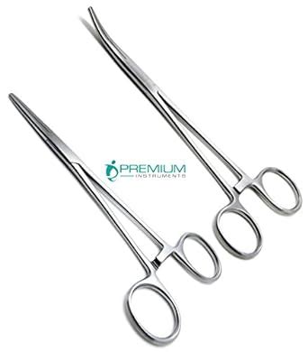 Amazon Rankin Crile Hemostat Forceps Straight Curved