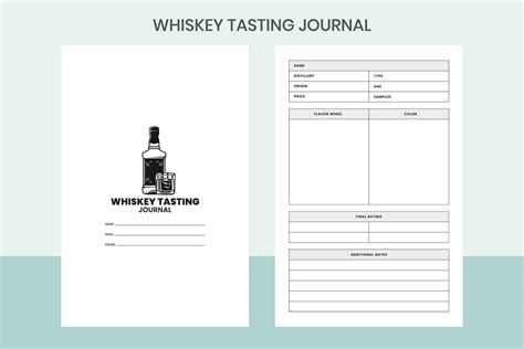 Whiskey Tasting Journal Free Template 35566139 Vector Art At Vecteezy