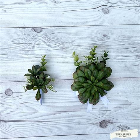 Succulent Boutonniere Etsy