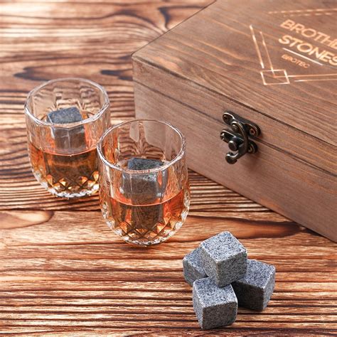 Buy Whiskey Stones T Set 8 Chilling Whisky Rocks Scotch Glass