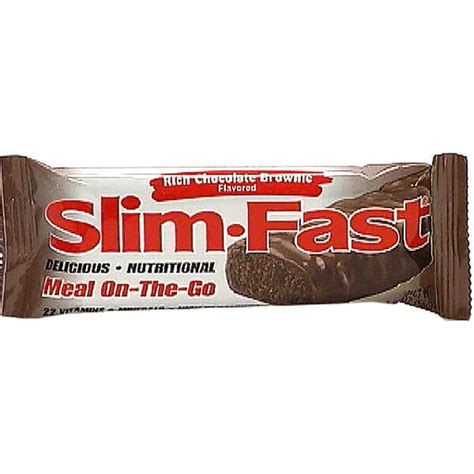 Slim Fast Meal On The Go Bar, Rich Chocolate Brownie | Shop | Pocahontas IGA