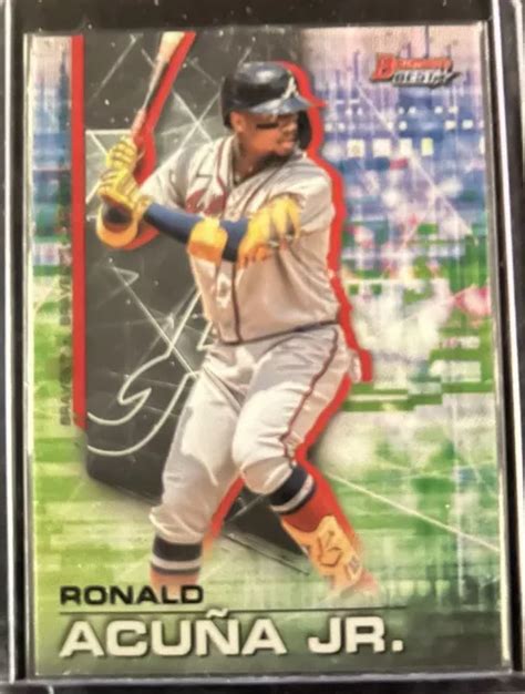 RONALD ACUNA JR 2021 Bowman s Best réfracteur argent baseball SP 52