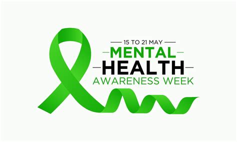 National mental health awareness week. May is mental health awareness week. Vector template for ...