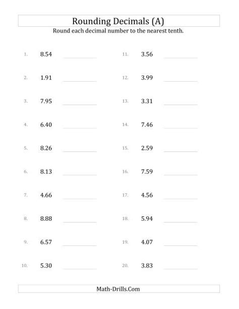 Rounding Hundredths To Tenths A