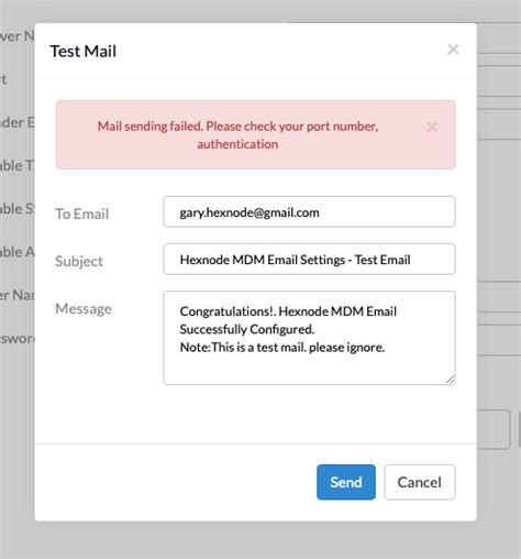 Email Server Configuration Hexnode Help Center