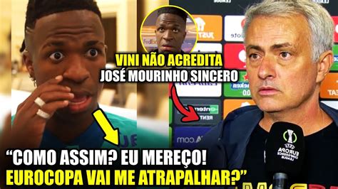 Olha o que o JOSÉ MOURINHO FALOU SOBRE VINI JR NO REAL MADRID CRAVOU