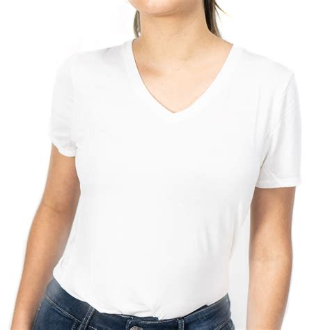 Venta Camiseta Basica Blanca Algodon Mujer En Stock