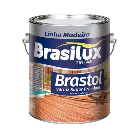 Brasilux Verniz Premium Semi Brilho Brastol Deck Natural Litros