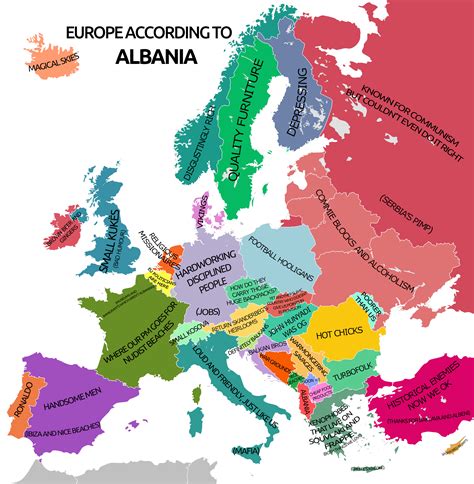 Europe according to Albania. : r/europe