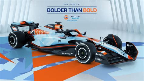 Williams Gulf Special Livery Bolder Than Bold Formula Exterior