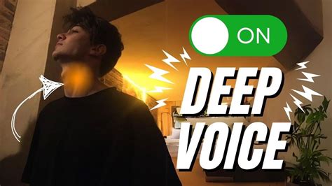 How To Get A DEEP Voice Permanently Deeper Voice Exercise YouTube