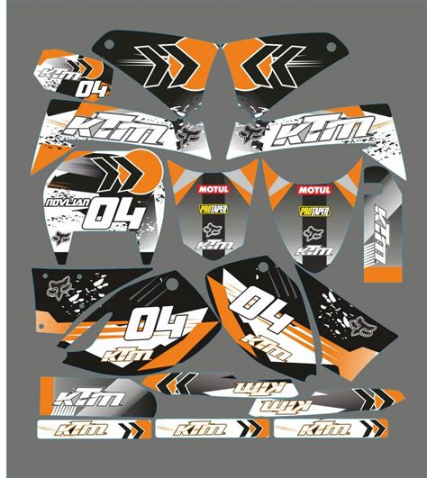 Kit D Co Ktm Lc Arrow Blanc Kitdeco Moto Fr