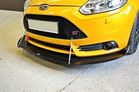 Racing Front Splitter V2 Ford Focus St Mk3 Our Offer Ford Focus St Mk3 2012 2014