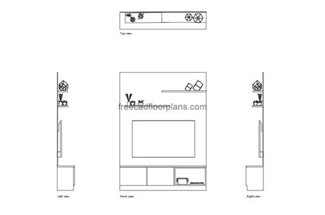 TV-Wall 02 - CAD Drawings