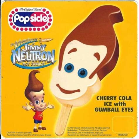 Classic Jimmy Neutron Popsicle Ice Cream Truck Sticker X Free