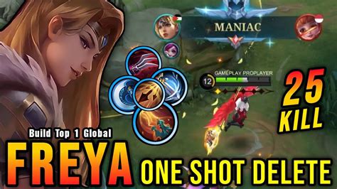 Kills Maniac Freya Critical Damage One Shot Delete Build Top