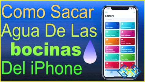 Cómo sacar el agua de su Iphone de altavoces lizengo 2024