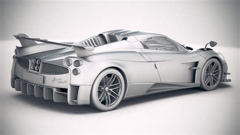 Pagani Huayra Roadster 2020 3d Модель 149 3ds C4d Fbx Lwo Ma