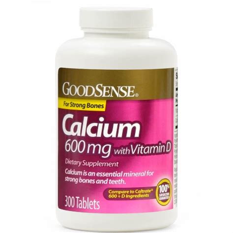 Calcium With Vitamin D3 Tablet 600mg 300ct