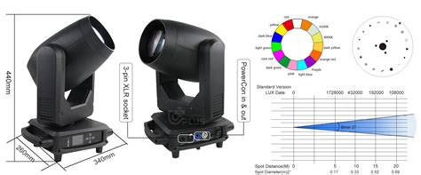 High Brightness Stage Lights 360w Beam Moving Head Uplus Lighting