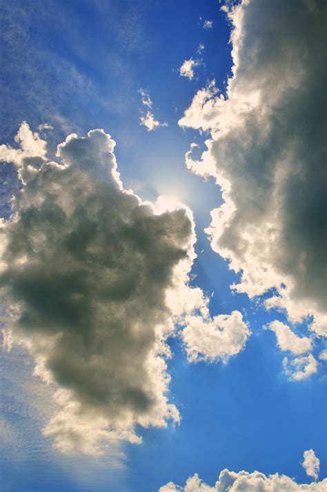 Kostenlose Foto Himmel Bewölkt Hintergrund Wolken Blau Sommer