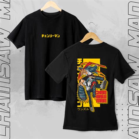 Jual Unzuru Kaos Anime Chainsaw Man Denji Power Shopee Indonesia