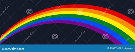 LGBTQ Gay Pride Rainbow Wave on Dark Background Stock Vector - Illustration of lgbt, colorful ...