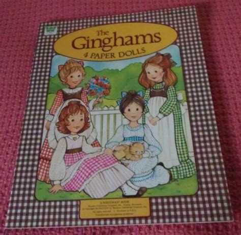 The Ginghams 4 Paper Dolls Whitman 1976 Unused Antique Price Guide Details Page