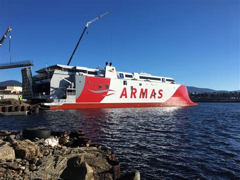 Incat Tasmania Launches 111 Meter Ferry