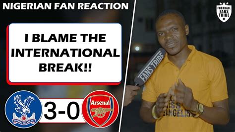 Crystal Palace Arsenal Olu Bakare Nigerian Fan Reaction