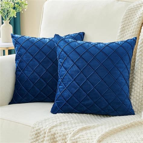 Jellymoni Pack Of 2 Velvet Couch Throw Pillow Covers 16x16