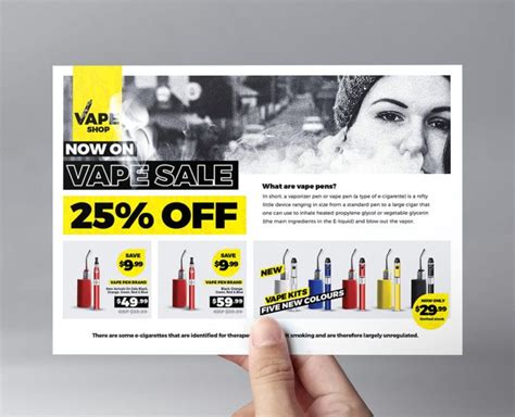 Vape Shop Flyer Template In PSD Ai Vector BrandPacks