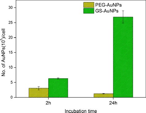 Mcf 7 Cells Uptake Of Peg Aunps And Gs Aunps After 2 H And 24 H Download Scientific Diagram