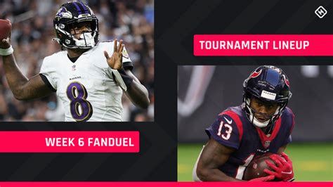 Fanduel Picks Week 6 Nfl Dfs Lineup Advice For Daily Fantasy Football