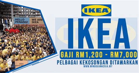 Jawatan Terkini Ikea Gaji Rm Rm Minima Spm Layak Memohon