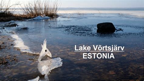 Ice of Lake Võrtsjärv Estonia 4K YouTube