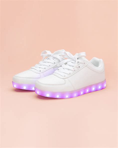 White Light Up Sneakers by party store - shoes - ban.do