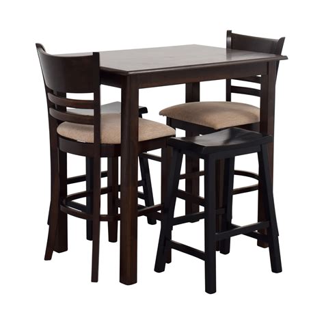 Small Bar Stool Table And Chairs Tribesigns Bar Table Set With